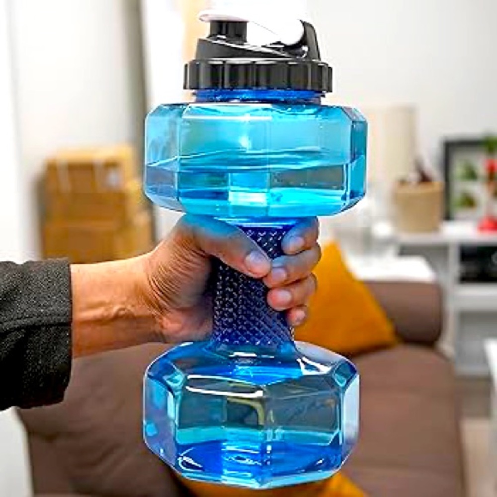Large Dumbbell Water Bottle